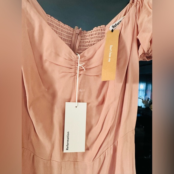 Reformation Farrow Dress Size 8 in Blush - Picture 6 of 9